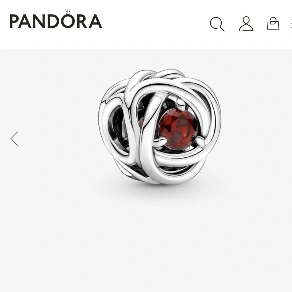 PANDORA January Red Eternity Circle Charm
Sterling silver *NEW - Picture 1 of 4